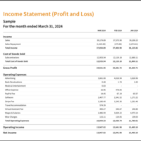 Sample Income Statement