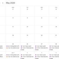 Calendar Management-Month view