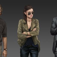 Character portraits for Mistery Society hidden object game.