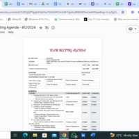 Meeting Agenda