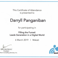 Leads Generation Certificate