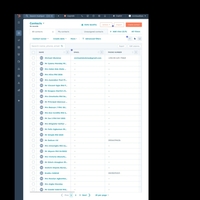 Contact list on CRM (Hubspot)