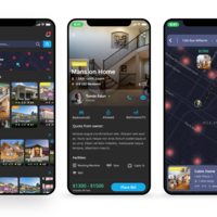 A lodging pwa design dark mode