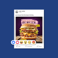 Burger Post design