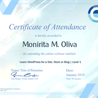 WordPress Level1 Cert
