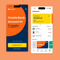 Bankosto – Modern Mobile Banking App UI/UX Design