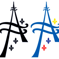 Amérique Française association logos (color and B&W)