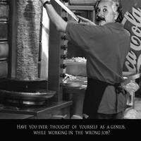 Albert  doing odd job ad