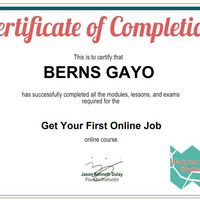 Online Certificate of Completion