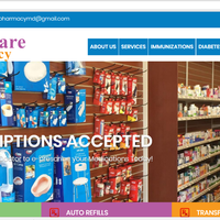 Pharmacy website built by me in Wordpress