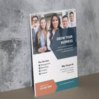 A professional business flyer