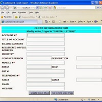 Online Form Data entry