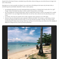 A sample of blog article