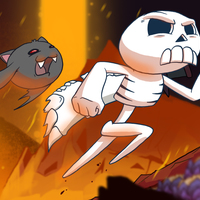 Promo Art for Konami's Skelattack