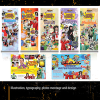 Illustration, typography and photo-montage for unique twist