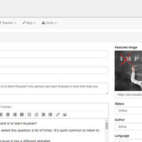Common admin panel