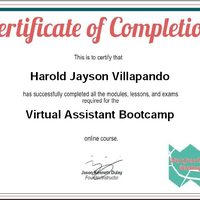 Virtual Assistant Course Certification