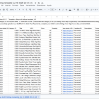 eBay draft CSV file