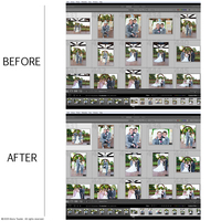 Wedding before and after gallery
