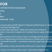 Hiring for Dep Operations Manager