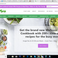 Website design for a website on healthy food recipes