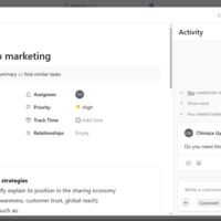 click up for project management