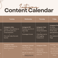 Content calendar
