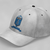 Football team logo in cap mockup