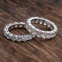 A pair of eternity bands