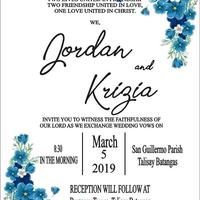 Layout for wedding invitation