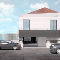 Parking view of a residential project