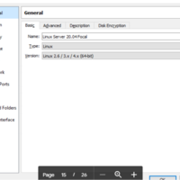 Linux VM Box machine 