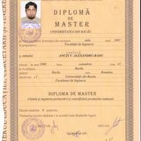 Master diploma 