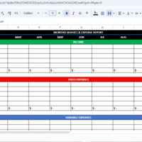 Monthly Budget Report