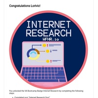 Internet Research badge