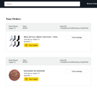 Amazon Clone - Track Items