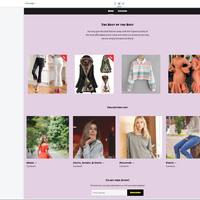 Shopify Home Page with Collections