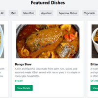 A Local Dish Website Landing Page