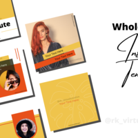 Whole Month Instagram Autumn Template