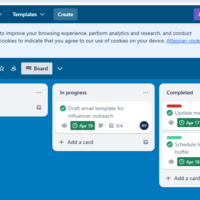 Organized task board to streamline projects and team w