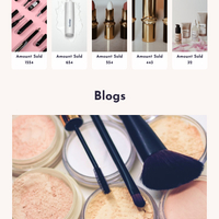 App Homepage for a Beauty Company