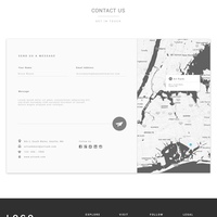 Minimal Contact Us Page Concept