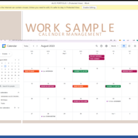 CALENDER MANAGEMENT