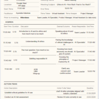 MEETING AGENDA USING CANVA