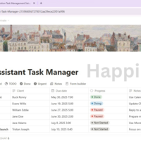Project management with Notion 