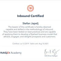 Inbound certificate