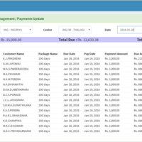 Payment Update view Micro Finance ERP