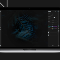 Desktop Photo Editor in dark theme