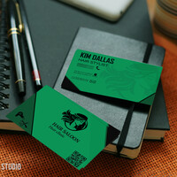 A mock-up business card 