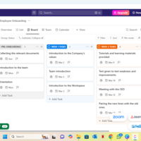 Project management using click up 
